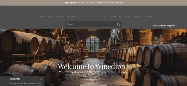 Screenshot Wine Direct (Sussex) Limited