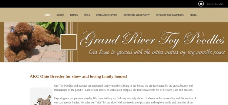 Screenshot Grand River Poodles