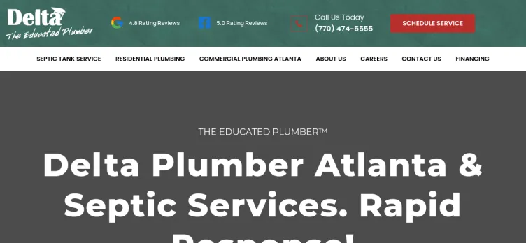 Screenshot Delta Plumbing