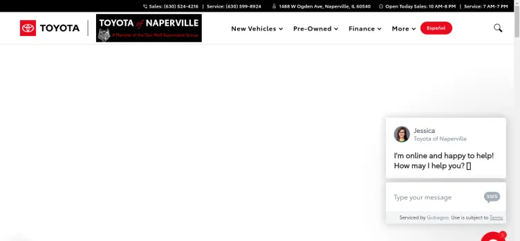 Screenshot Toyota of Naperville