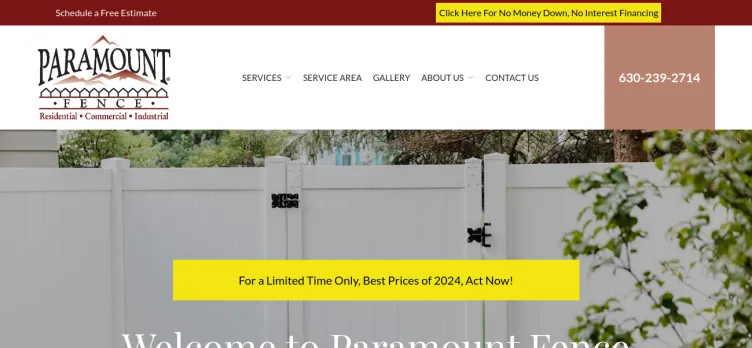 Screenshot Paramount Fence