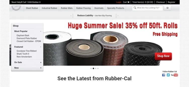 Screenshot Rubber-Cal