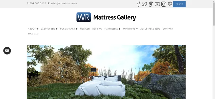 Screenshot WR Mattress Gallery