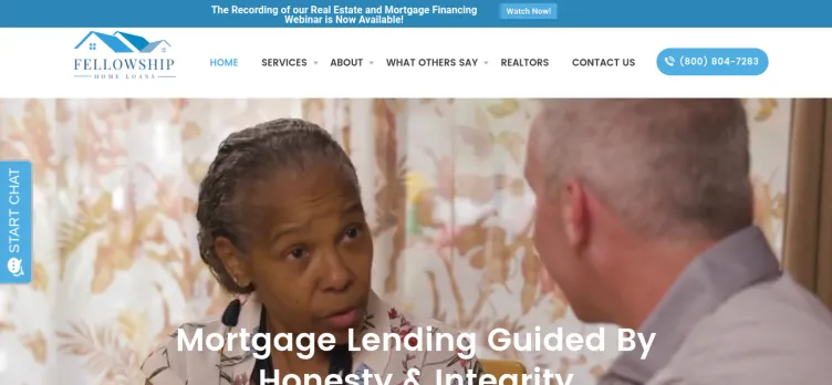 Screenshot Fellowship Home Loans