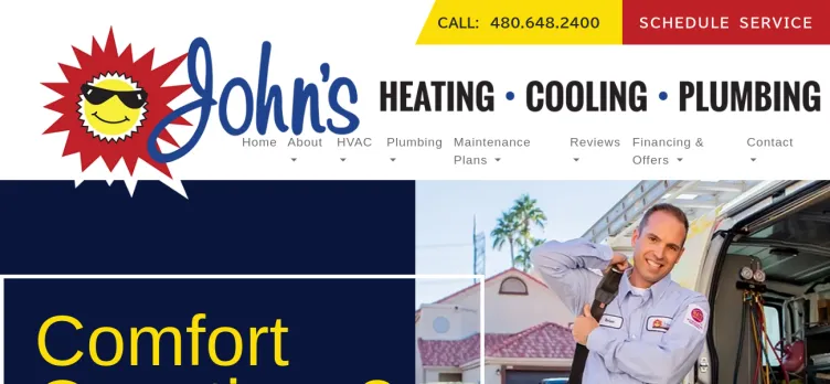 Screenshot John's Heating and Cooling