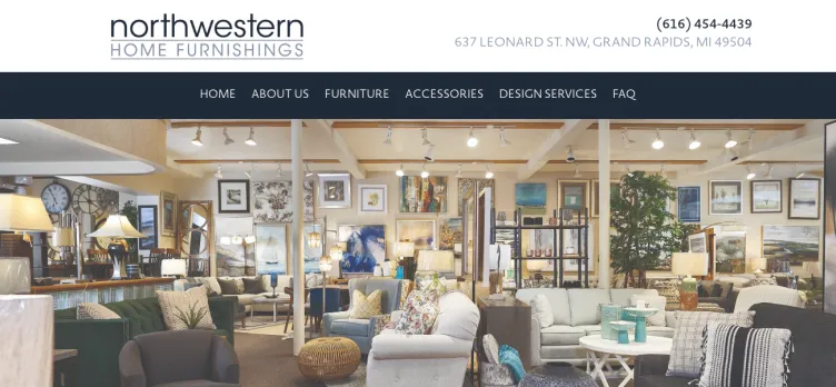 Screenshot Northwestern Home Furnishings