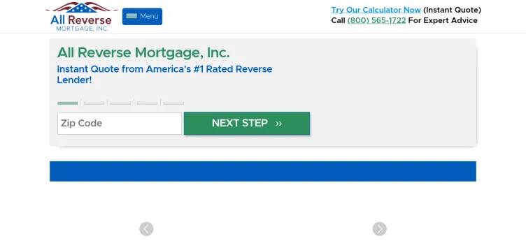 Screenshot All Reverse Mortgage