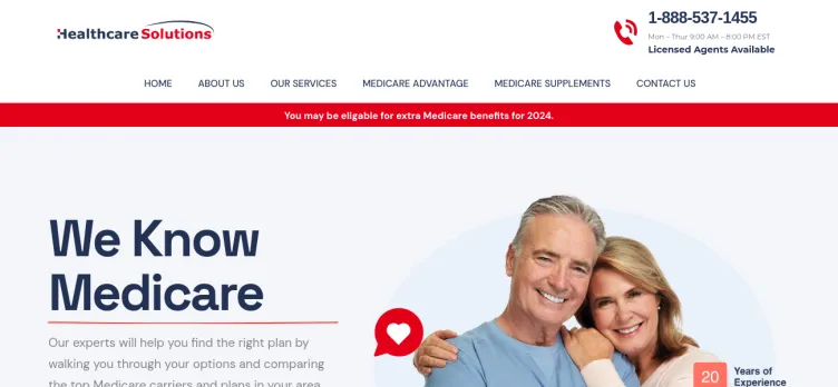 Screenshot Healthcare Solutions and Legacy Planning Insurance Agency