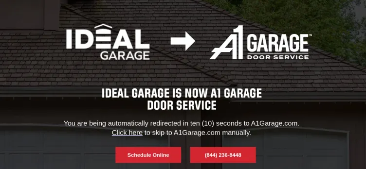 Screenshot Ideal Garage Doors