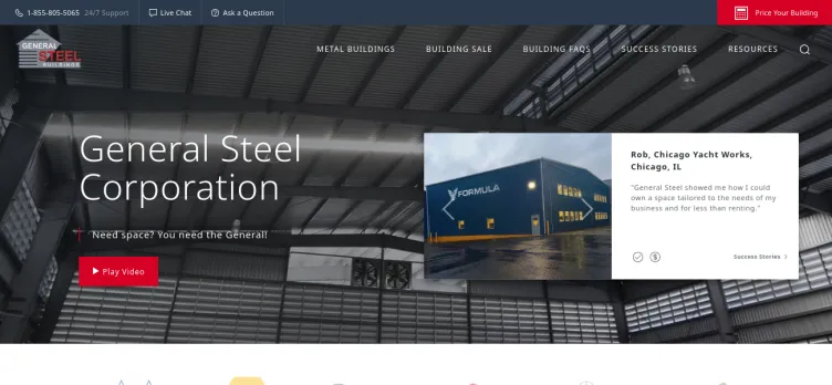 Screenshot General Steel Corporation