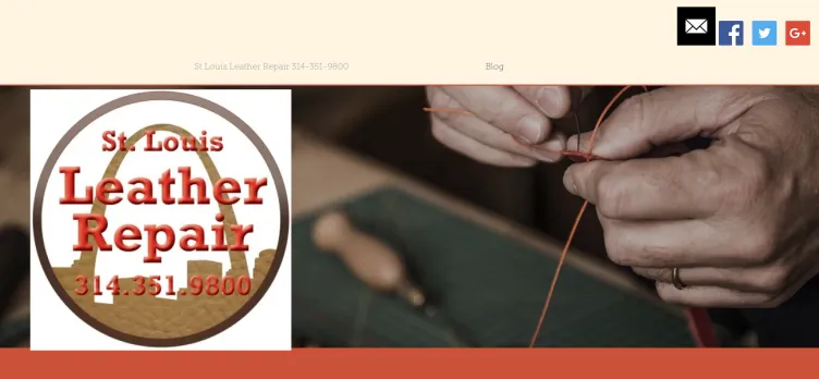 Screenshot St. Louis Leather Repair