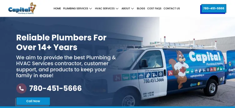 Screenshot Capital Mechanical Plumbing & Heating