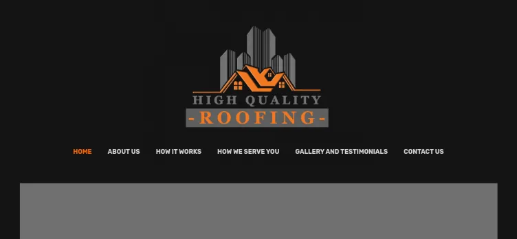 Screenshot High Quality Roofing