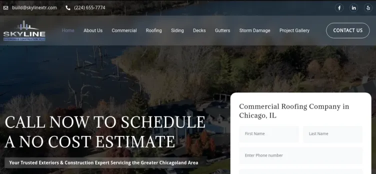 Screenshot Skyline Exteriors & Construction