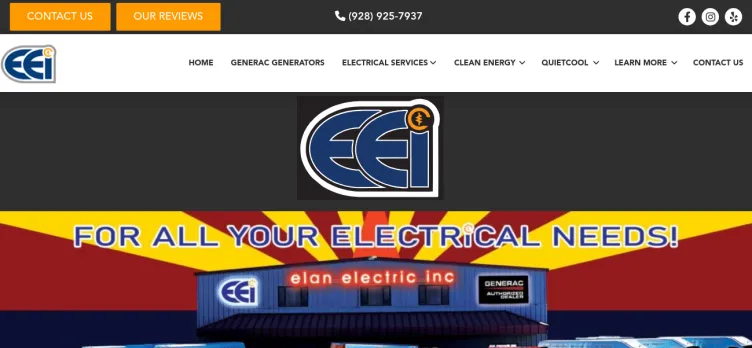 Screenshot Elan Electric Incorporated