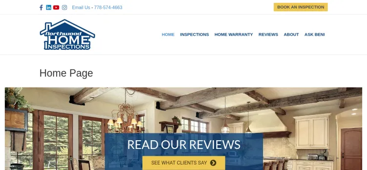 Screenshot Northwood Home Inspections
