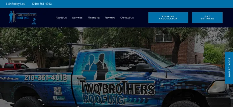 Screenshot Two Brothers Roofing