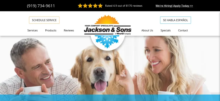 Screenshot Jackson & Sons