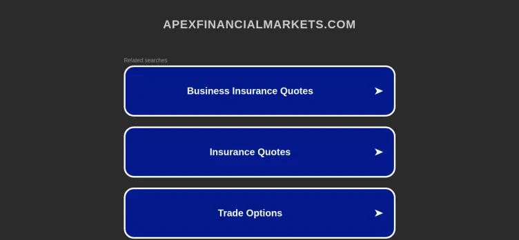 Screenshot Apexfinancialmarkets