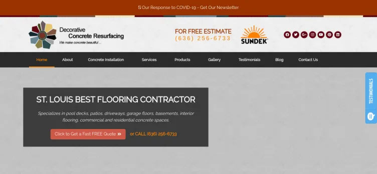 Screenshot Decorative Concrete Resurfacing