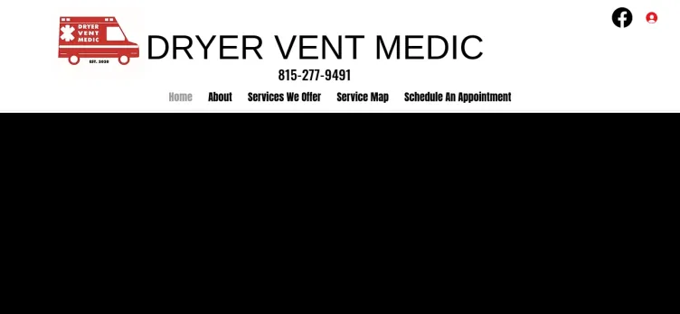 Screenshot Dryer Vent Medic