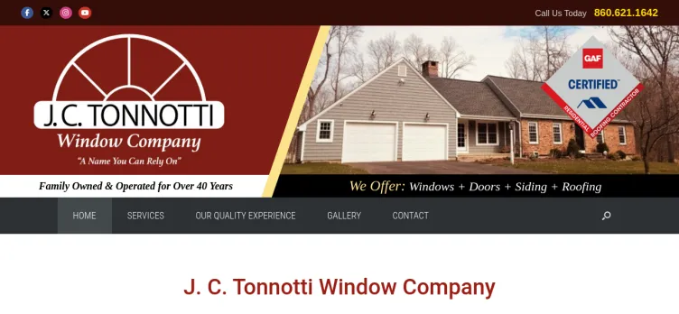 Screenshot J.C. Tonnotti Window