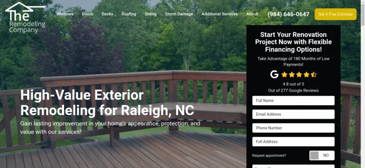 Screenshot The Remodeling Company