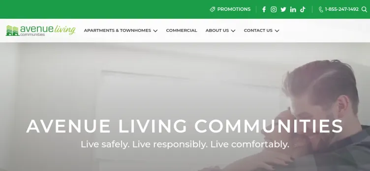 Screenshot Avenue Living Communities