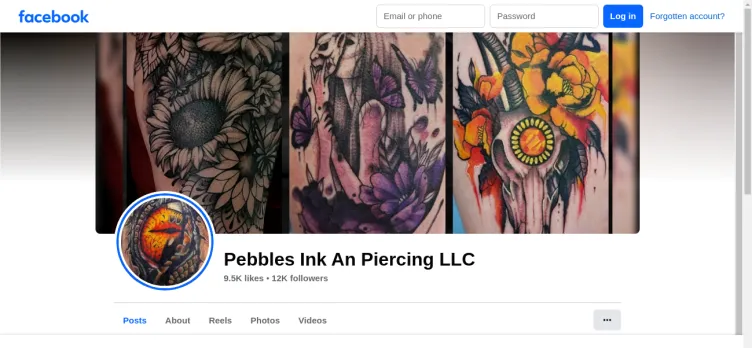 Screenshot Pebbles Ink and Piercing