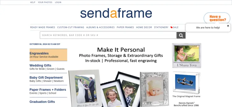 Screenshot Sendaframe.com