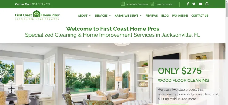 Screenshot First Coast Home Pros