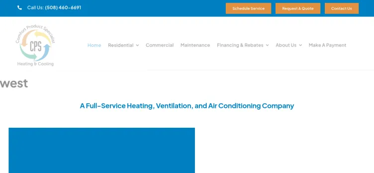 Screenshot CPS Heating & Cooling