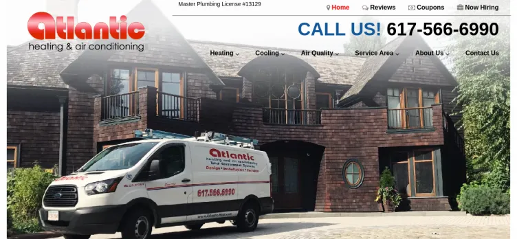 Screenshot Atlantic Heating & Air Conditioning