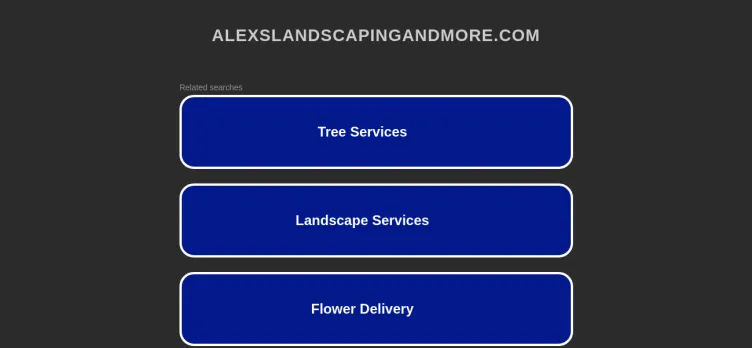 Screenshot Alex's Landscaping & More