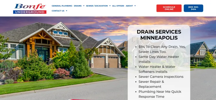 Screenshot Discount Plumbing and Drain Cleaning