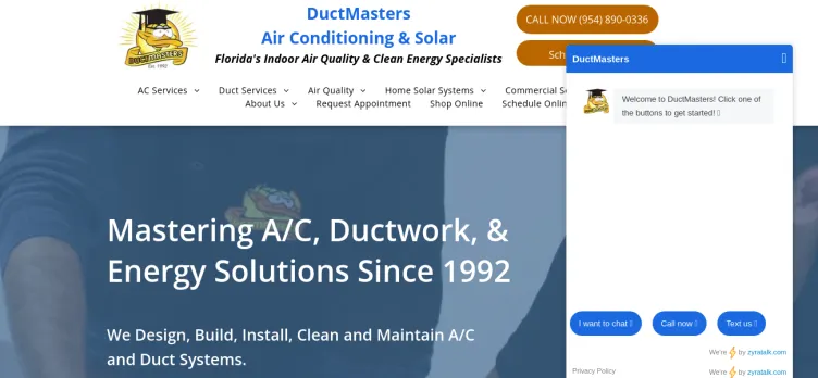 Screenshot DuctMasters USA