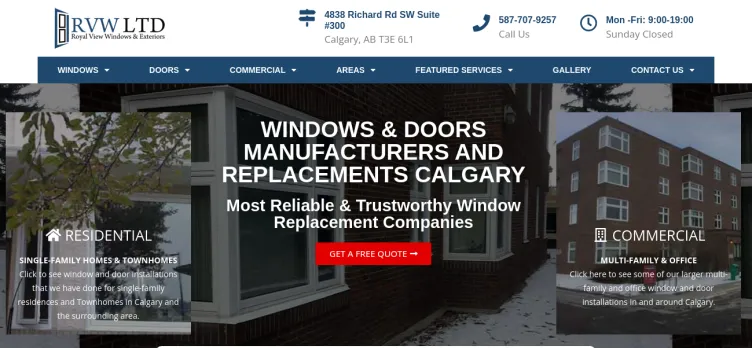 Screenshot Royal View Windows, Doors & Exteriors