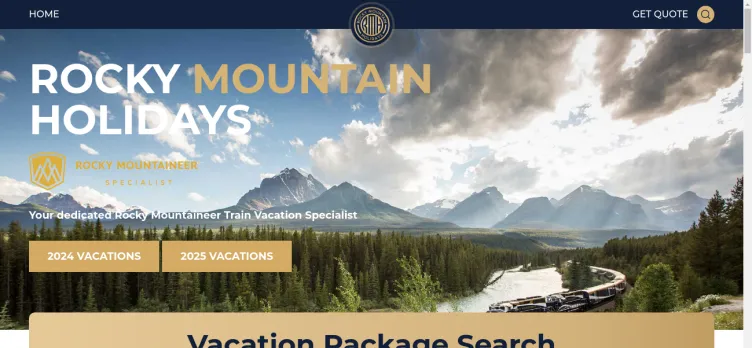 Screenshot Rocky Mountain Holidays