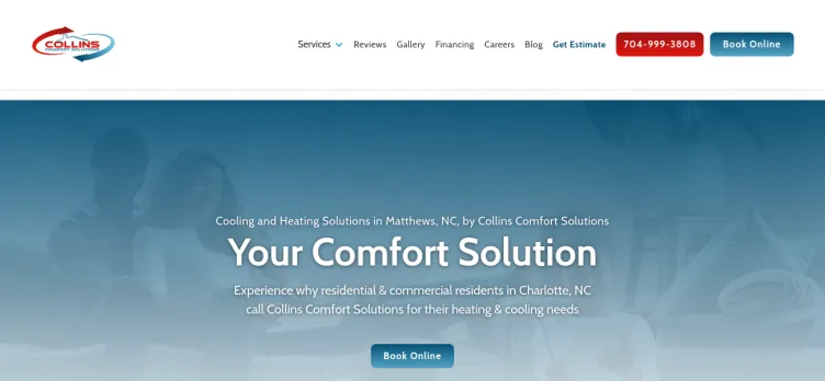 Screenshot Collins Comfort Solutions