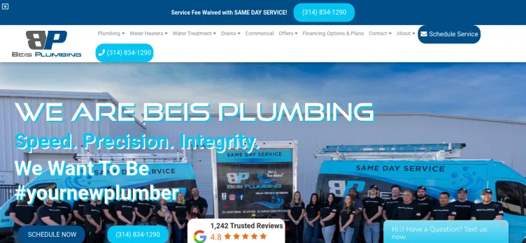 Screenshot Beis Plumbing