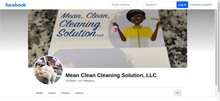 Screenshot Mean Cleaning Company