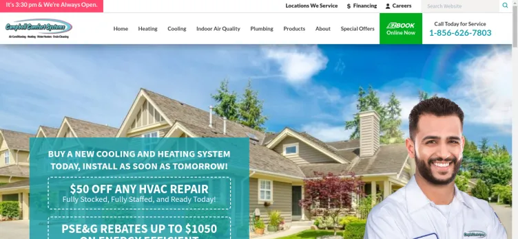 Screenshot Campbell Comfort Systems