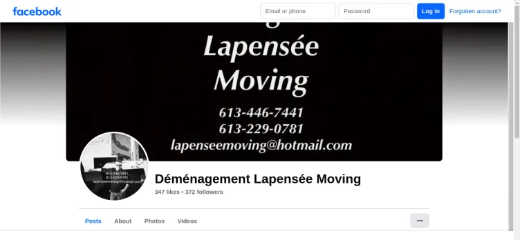 Screenshot Demenagement Lapensee Moving