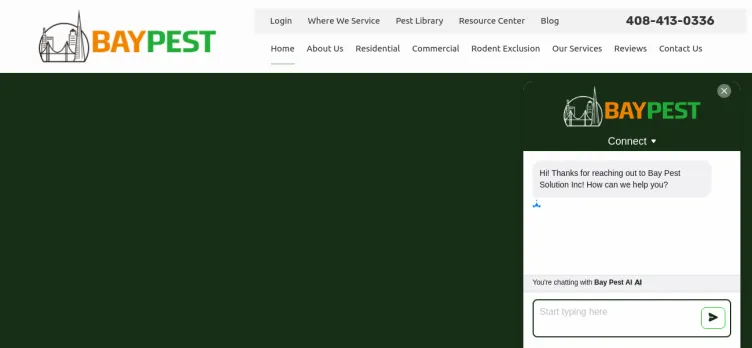 Screenshot Bay Pest Solution