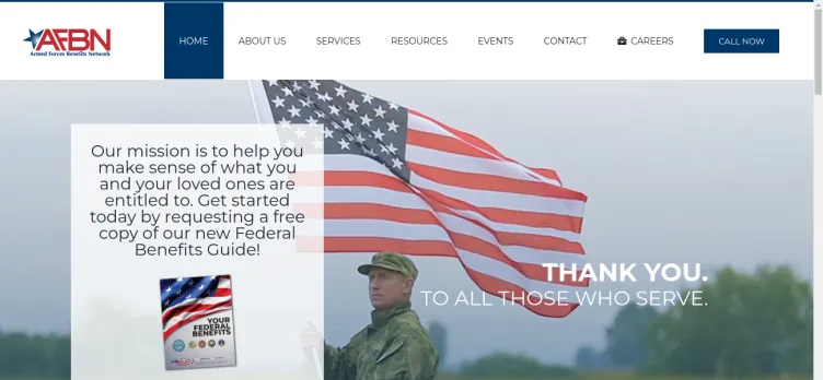 Screenshot Armed Forces Benefits Network