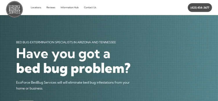 Screenshot EcoForce BedBug Services