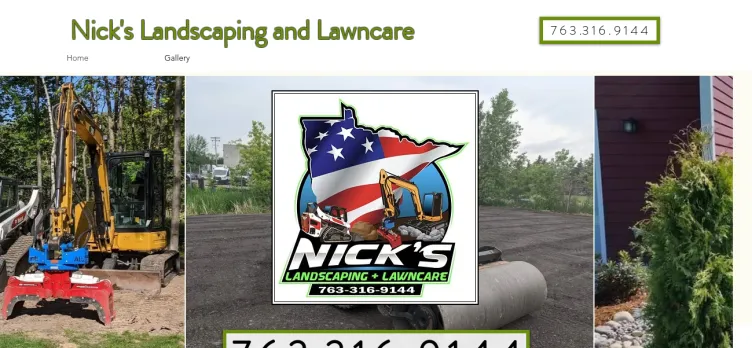 Screenshot Nick's Lawncare & Construction