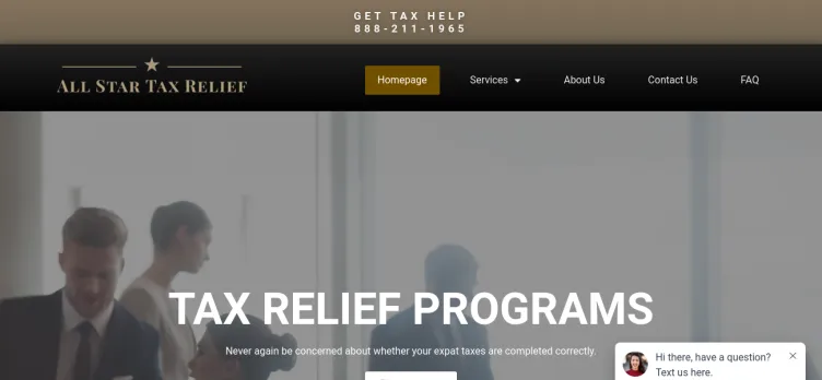 Screenshot All Star Tax Relief