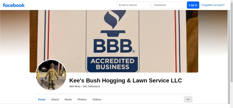 Screenshot Kee's Bush Hogging & Lawn Service