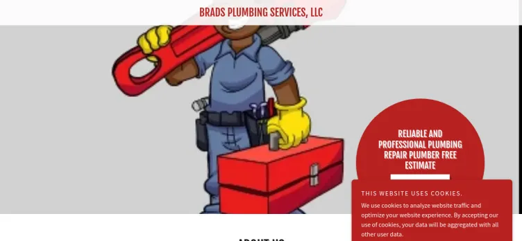 Screenshot Brad's Plumbing Services